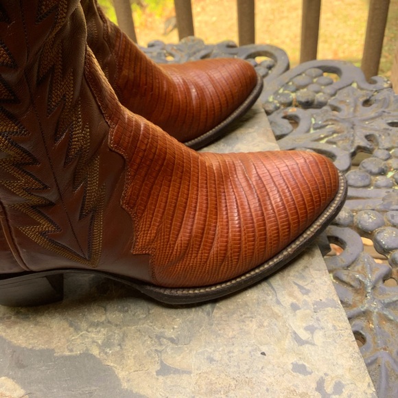 Vintage Panhandle Slim Brown Western Boots Women’s Size 6 Narrow - Picture 8 of 15